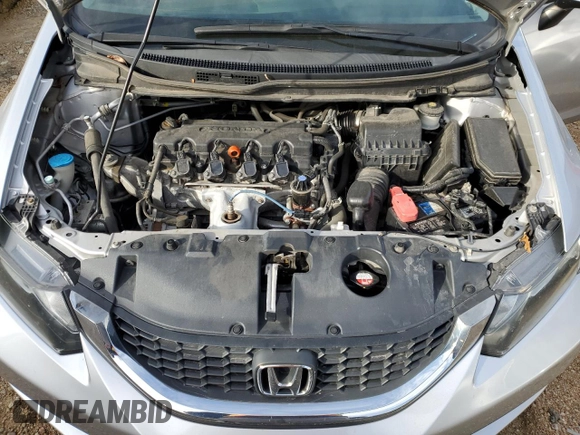 2013 Honda Civic LX с VIN 19XFB2F56DE015280, выставлен на аукционе Copart как лот 79644193 с пробегом 57 161 миль миль и Списание • Salvage title. История ставок и продаж доступна на DreamBid. Изображение 12.
