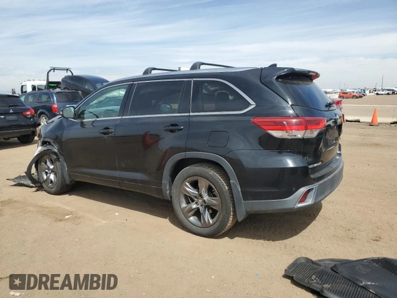 2017 Toyota Highlander Limited with VIN 5TDDZRFH2HS397633, listed as a Copart auction lot 54334855 with 69,825 mi miles and Salvage title. Bid and sale history available at DreamBid. Image 2.