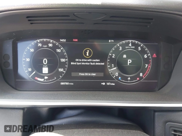 2020 Land Rover Range Rover Sport HSE z VIN SALWR2SU6LA884514, wystawiony jako IAAI lot #42420304 z przebiegiem 89 760 mil mil oraz . Historia ofert i sprzedaży dostępna na DreamBid. Obrazek 7.