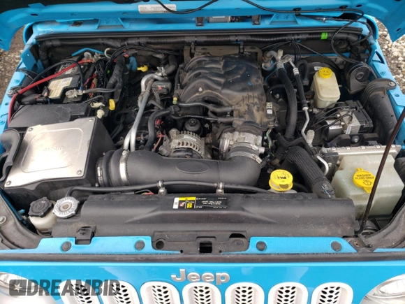2017 Jeep Wrangler Unlimited Sahara with VIN 1C4BJWEG3HL631057, listed as a Copart auction lot 48070355 with 88,477 mi miles and Salvage title. Bid and sale history available at DreamBid. Image 12.
