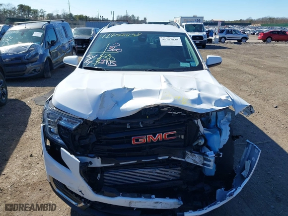 2022 GMC Terrain SLE with VIN 3GKALTEV5NL143719, listed as a IAAI auction lot 41757838 with 45,231 mi miles. Bid and sale history available at carsss.com. Image 12.
