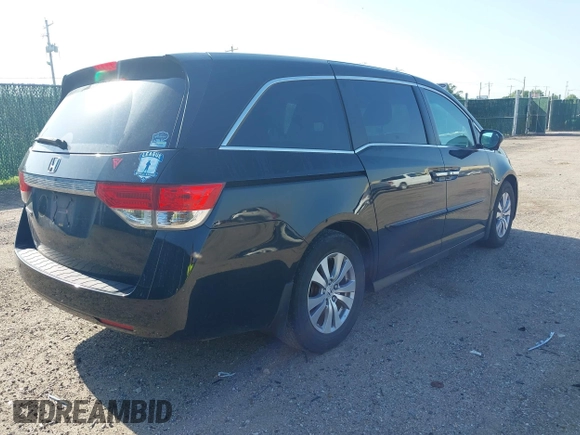 2014 Honda Odyssey EX with VIN 5FNRL5H47EB066704, listed as a IAAI auction lot 42217603 with 197,320 mi miles and . Bid and sale history available at carsss.com. Image 4.