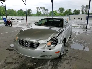 2002 Lexus SC 430 with VIN JTHFN48Y220017266, listed as a Copart auction lot 59598535 with 159,857 mi miles and Salvage title. Bid and sale history available at DreamBid. Image 13.