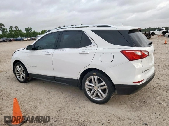 2020 Chevrolet Equinox Premier z VIN 2GNAXNEVXL6226096, wystawiony jako Copart lot #56744635 z przebiegiem 33 594 mil mil oraz Szkoda całkowita • Salvage title. Historia ofert i sprzedaży dostępna na DreamBid. Obrazek 2.
