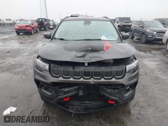 2022 Jeep Compass Trailhawk with VIN 3C4NJDDB5NT162979, listed as a IAAI auction lot 41535004 with 22,354 mi miles and . Bid and sale history available at DreamBid. Image 12.