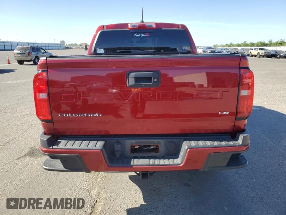 2021 Chevrolet Colorado 2WD Z71 with VIN 1GCGSDEN6M1123578, listed as a Copart auction lot 58179025 with 71,664 mi miles and Salvage title. Bid and sale history available at DreamBid. Image 6.