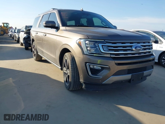2019 Ford Expedition Max Limited with VIN 1FMJK1KTXKEA75351, listed as a IAAI auction lot 41620986 with 91,281 mi miles and . Bid and sale history available at DreamBid. Image 1.