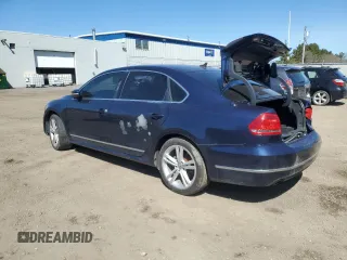 2014 Volkswagen Passat TDI SEL Premium with VIN 1VWCN7A30EC113188, listed as a Copart auction lot 49102755 with 257,649 mi miles and Salvage Title. Bid and sale history available at carsss.com. Image 2.