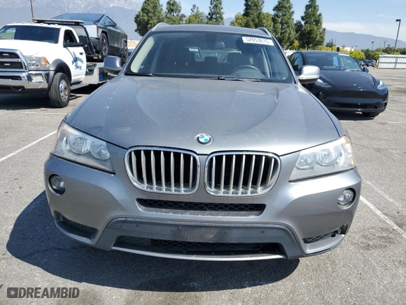 2013 BMW X3 xDrive28i with VIN 5UXWX9C59D0A28341, listed as a Copart auction lot 52053615 with 176,499 mi miles and Clean Title. Bid and sale history available at carsss.com. Image 5.