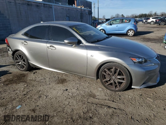 2016 Lexus IS 350 with VIN JTHCE1D26G5012360, listed as a Copart auction lot 43188765 with 54,553 mi miles and Salvage Title. Bid and sale history available at DreamBid. Image 4.