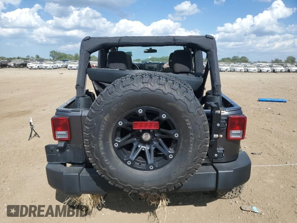2017 Jeep Wrangler Unlimited Sport with VIN 1C4BJWDG8HL553697, listed as a Copart auction lot 63375785 with 83,573 mi miles and Salvage title. Bid and sale history available at DreamBid. Image 6.