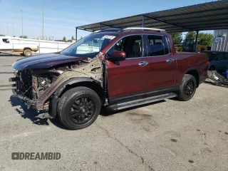 2017 Honda Ridgeline RTL-E with VIN 5FPYK3F73HB030598, listed as a Copart auction lot 56492475 with 100,382 mi miles and Salvage title. Bid and sale history available at DreamBid. Image 1.