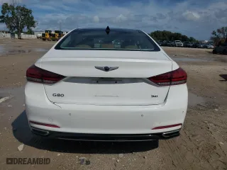 2020 Genesis G80 3.8L with VIN KMTFN4JE9LU330747, listed as a Copart auction lot 73366984 with 49,681 mi miles and Salvage Title. Bid and sale history available at carsss.com. Image 6.