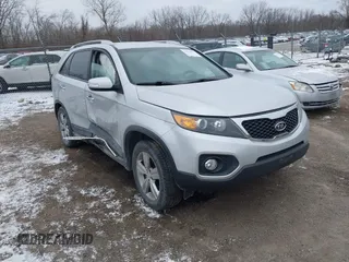 2012 Kia Sorento EX with VIN 5XYKUDA20CG284796, listed as a IAAI auction lot 41414017 with 120,345 mi miles. Bid and sale history available at carsss.com. Image 1.
