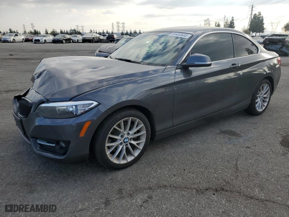 2016 BMW 2 Series 228i with VIN WBA1F9C55GV742290, listed as a Copart auction lot 89400935 with 92,687 mi miles and Salvage Title. Bid and sale history available at carsss.com. Image 1.