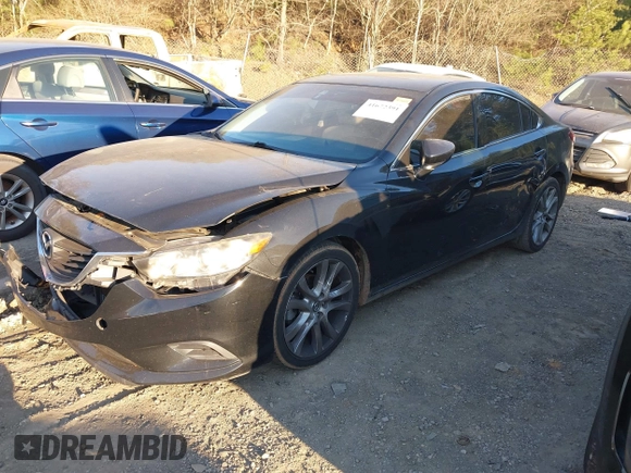 2015 Mazda 6 i Touring with VIN JM1GJ1T52F1192145, listed as a IAAI auction lot 41672391 with 89,060 mi miles. Bid and sale history available at carsss.com. Image 16.