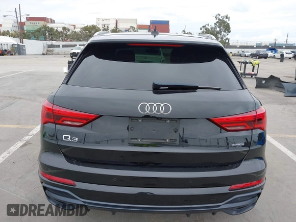 2021 Audi Q3 S line Premium with VIN WA1DECF37M1017457, listed as a IAAI auction lot 41998932 with 28,716 mi miles and . Bid and sale history available at DreamBid. Image 16.