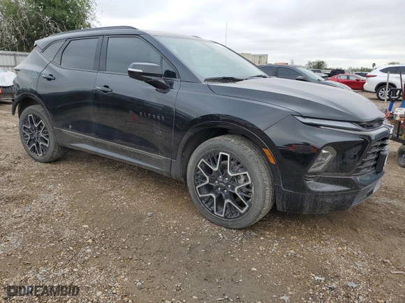 2024 Chevrolet Blazer RS with VIN 3GNKBERSXRS145967, listed as a Copart auction lot 82835454 with 21,750 mi miles and Salvage Title. Bid and sale history available at carsss.com. Image 4.