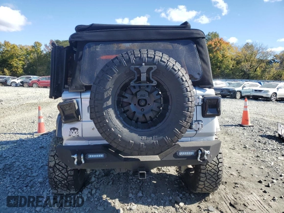 2022 Jeep Wrangler Unlimited Willys with VIN 1C4HJXDN6NW225462, listed as a Copart auction lot 75691294 with Not Provided miles and Salvage Title. Bid and sale history available at DreamBid. Image 6.