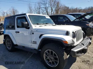 2021 Jeep Wrangler 80th Anniversary with VIN 1C4GJXAN5MW595297, listed as a Copart auction lot 51037215 with 62,429 mi miles and Salvage Title. Bid and sale history available at DreamBid. Image 4.