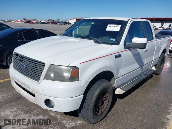 2008 Ford F-150 STX with VIN 1FTRX12W38KE25299, listed as a IAAI auction lot 41748495 with 202,914 mi miles and . Bid and sale history available at DreamBid. Image 2.