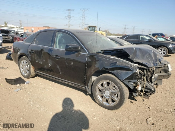 2007 Mercury Montego Premier with VIN 1MEHM43177G607984, listed as a Copart auction lot 76375754 with 0 mi miles and Salvage Title. Bid and sale history available at carsss.com. Image 4.