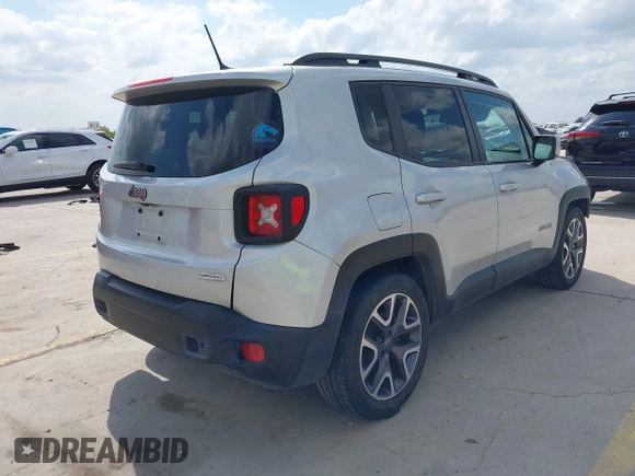 2015 Jeep Renegade Latitude with VIN ZACCJABT3FPC06455, listed as a IAAI auction lot 41974571 with 95,080 mi miles and . Bid and sale history available at DreamBid. Image 4.