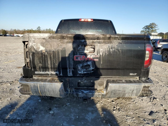 2016 GMC Sierra 1500 SLT with VIN 3GTU2NEJ3GG138079, listed as a Copart auction lot 88838495 with 102,026 mi miles and Salvage Title. Bid and sale history available at carsss.com. Image 6.