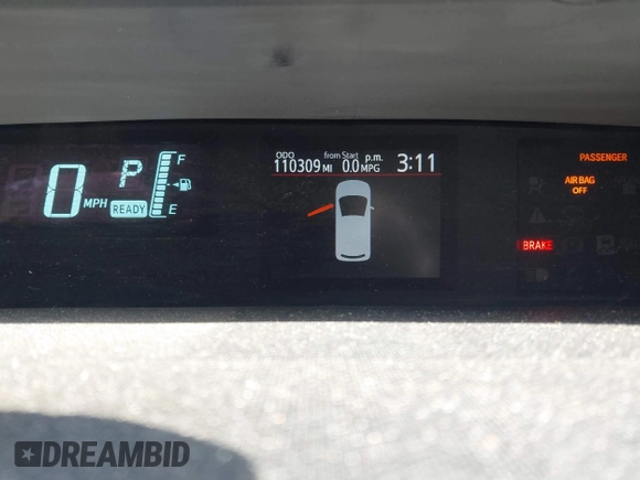 2014 Toyota Prius One with VIN JTDKDTB33E1079493, listed as a IAAI auction lot 41712212 with 110,309 mi miles and . Bid and sale history available at DreamBid. Image 16.