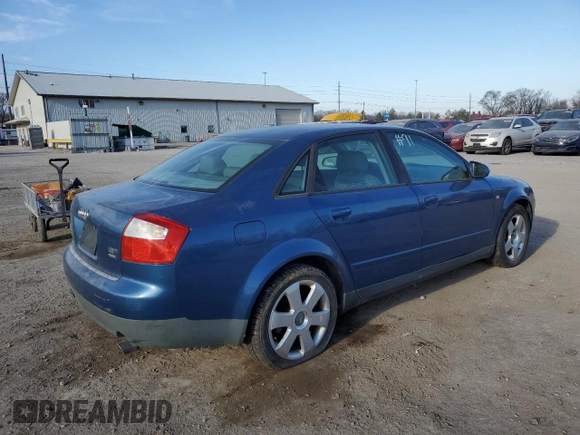 2003 Audi A4 1.8T with VIN WAULC68E13A156261, listed as a Copart auction lot 74357434 with 135,386 mi miles and Non Repairable. Bid and sale history available at carsss.com. Image 3.