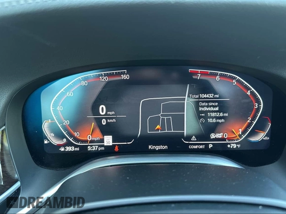 2022 BMW 7 Series 740i xDrive with VIN WBA7T4C06NCK78073, listed as a IAAI auction lot 42783922 with 104,432 mi miles and . Bid and sale history available at DreamBid. Image 7.