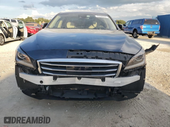 2017 Genesis G80 3.8L with VIN KMHGN4JE5HU199709, listed as a Copart auction lot 73598944 with 0 mi miles and Salvage Title. Bid and sale history available at carsss.com. Image 5.