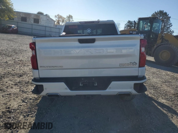 2020 Chevrolet Silverado 1500 High Country with VIN 3GCUYHED7LG377090, listed as a Copart auction lot 77527534 with 57,548 mi miles and Non Repairable. Bid and sale history available at carsss.com. Image 6.
