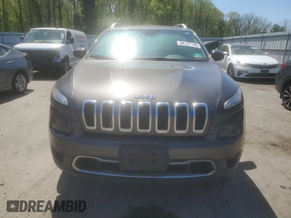 2014 Jeep Cherokee Limited z VIN 1C4PJMDB7EW138735, wystawiony jako Copart lot #54127145 z przebiegiem Nie podano mil oraz Szkoda całkowita • Salvage title. Historia ofert i sprzedaży dostępna na DreamBid. Obrazek 5.