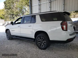 2022 Chevrolet Suburban Z71 with VIN 1GNSKDKD7NR312482, listed as a Copart auction lot 75623814 with 0 mi miles and Salvage Title. Bid and sale history available at carsss.com. Image 2.