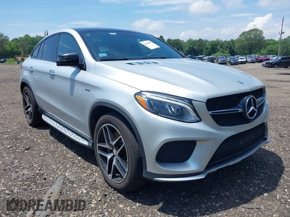 2016 Mercedes-Benz GLE 450 AMG with VIN 4JGED6EB4GA023448, listed as a IAAI auction lot 42618802 with 58,749 mi miles and . Bid and sale history available at DreamBid. Image 1.