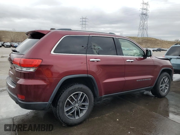 2018 Jeep Grand Cherokee Limited with VIN 1C4RJFBG8JC449444, listed as a Copart auction lot 51706405 with 107,756 mi miles and Salvage Title. Bid and sale history available at DreamBid. Image 3.