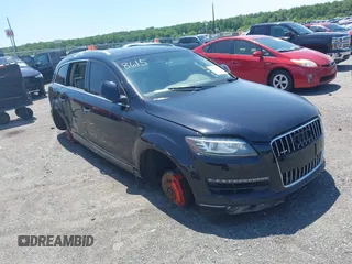 2013 Audi Q7 Premium Plus with VIN WA1LGBFE9DD008615, listed as a IAAI auction lot 42391563 with 108,569 mi miles and . Bid and sale history available at DreamBid. Image 1.