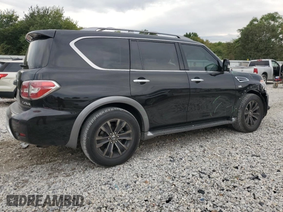 2018 Nissan Armada Platinum with VIN JN8AY2NF8JX300128, listed as a Copart auction lot 72628494 with 145,379 mi miles and Salvage Title. Bid and sale history available at carsss.com. Image 3.