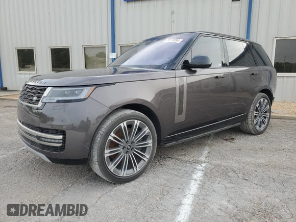 2023 Land Rover Range Rover SE z VIN SALKP9E76PA011547, wystawiony jako Copart lot #71273284 z przebiegiem 21 568 mil mil oraz Czysty tytuł • Clean title. Historia ofert i sprzedaży dostępna na DreamBid. Obrazek 1.