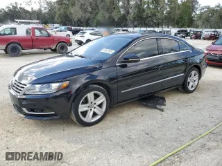 2016 Volkswagen CC Sport with VIN WVWBN7AN1GE519858, listed as a Copart auction lot 45897665 with 154,796 mi miles and Salvage Title. Bid and sale history available at carsss.com. Image 1.