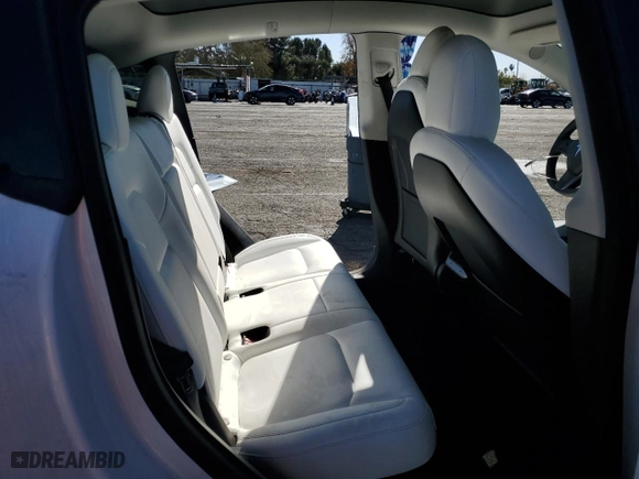 2022 Tesla Model Y Long Range with VIN 7SAYGDEE2NF446320, listed as a Copart auction lot 42357275 with 46,920 mi miles and Salvage Title. Bid and sale history available at carsss.com. Image 12.