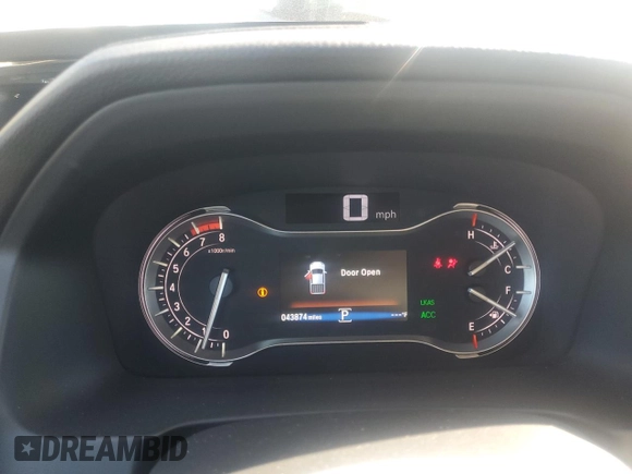 2022 Honda Ridgeline RTL-E with VIN 5FPYK3F70NB006495, listed as a Copart auction lot 57756735 with 43,874 mi miles and Salvage title. Bid and sale history available at DreamBid. Image 9.