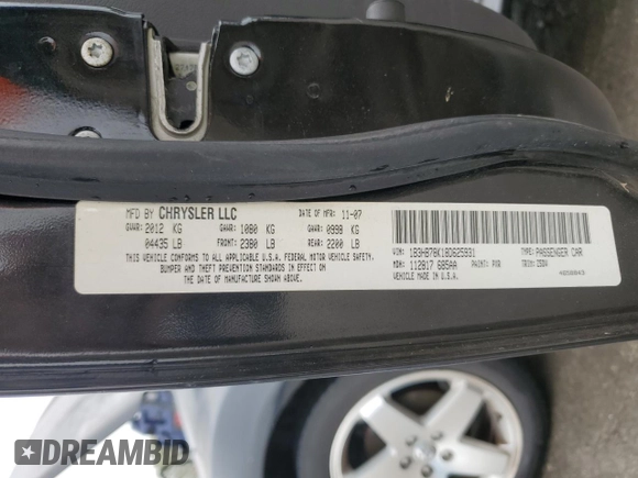 2008 Dodge Caliber R/T with VIN 1B3HB78K18D625931, listed as a Copart auction lot 79911434 with 134,434 mi miles and Salvage Title. Bid and sale history available at DreamBid. Image 14.