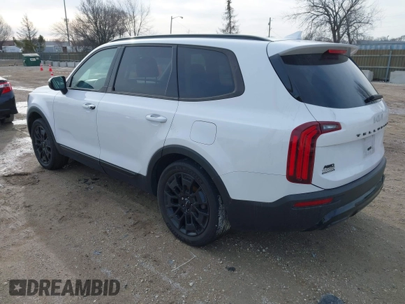 2022 Kia Telluride EX with VIN 5XYP3DHC3NG204367, listed as a IAAI auction lot 41850949 with 87,394 mi miles and . Bid and sale history available at carsss.com. Image 3.