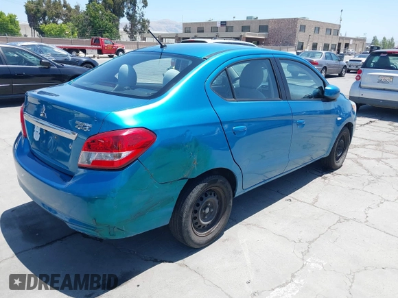 2017 Mitsubishi Mirage ES z VIN ML32F3FJ4HHF08659, wystawiony jako IAAI lot #42414448 z przebiegiem 57 265 mil mil oraz . Historia ofert i sprzedaży dostępna na DreamBid. Obrazek 4.