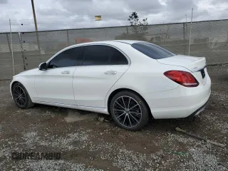 2021 Mercedes-Benz C 300 with VIN W1KWF8DB9MR650682, listed as a Copart auction lot 48050195 with 24,956 mi miles and Salvage title. Bid and sale history available at DreamBid. Image 2.