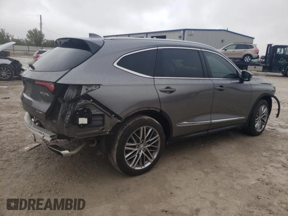 2023 Acura MDX w/Advance Package with VIN 5J8YE1H81PL016027, listed as a Copart auction lot 79716114 with 0 mi miles and Salvage Title. Bid and sale history available at carsss.com. Image 3.