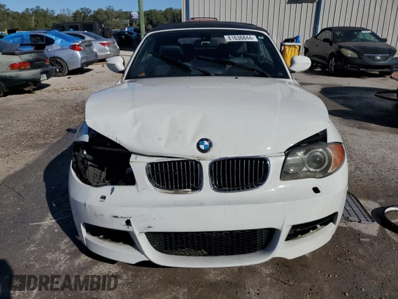 2011 BMW 1 Series 135i with VIN WBAUN7C55BVM24523, listed as a Copart auction lot 81636844 with 79,836 mi miles and Salvage Title. Bid and sale history available at DreamBid. Image 5.