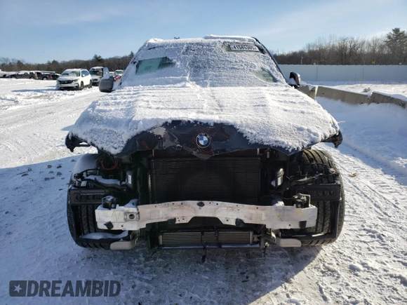 2021 BMW X5 M50i with VIN 5UXJU4C0XM9F65869, listed as a Copart auction lot 41585305 with 41,994 mi miles and Salvage Title. Bid and sale history available at carsss.com. Image 5.